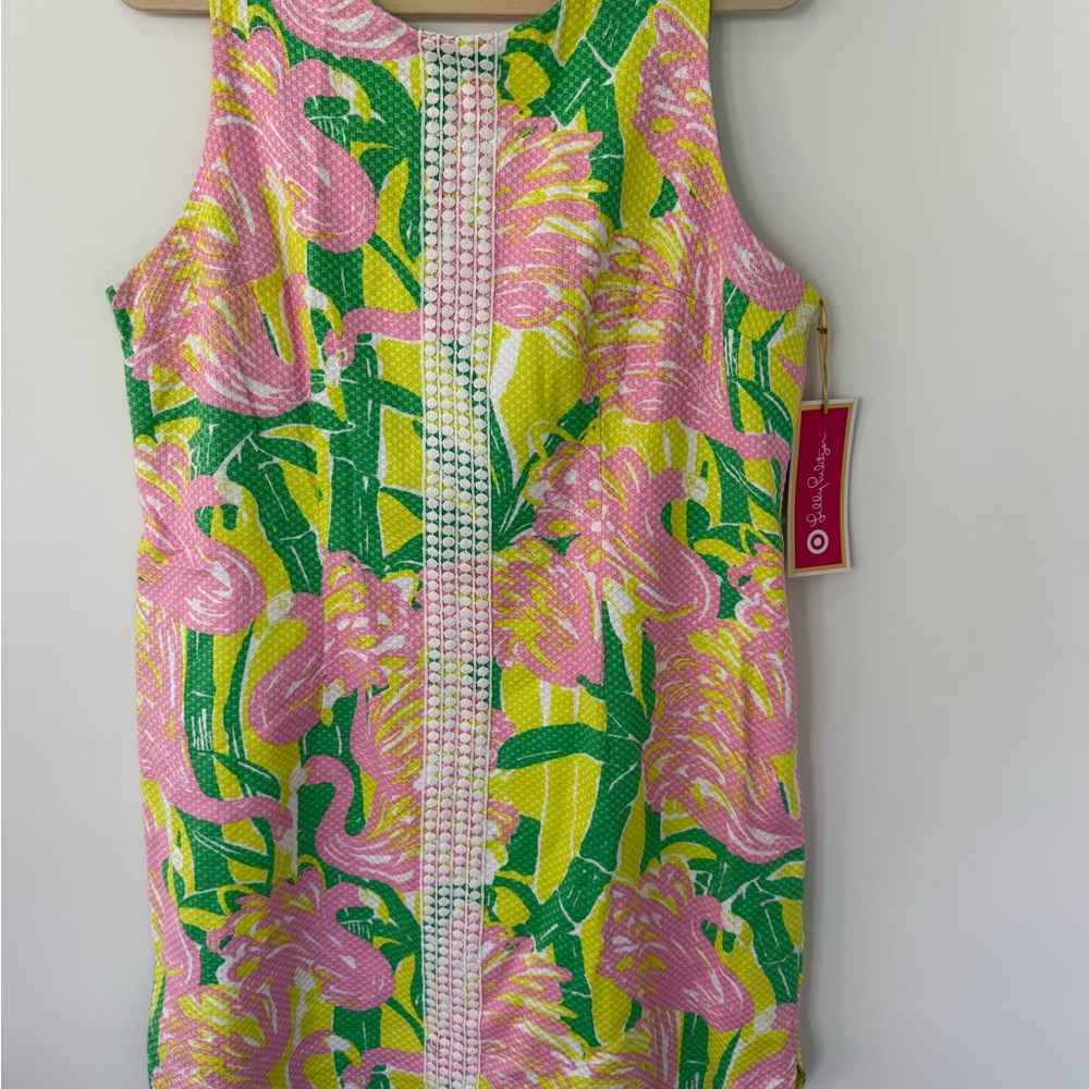 Lilly Pulitzer Pink and Yellow Textured Dress